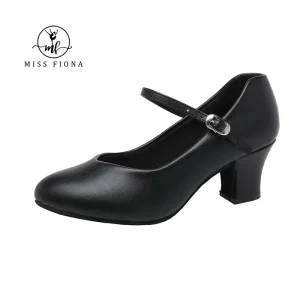 2 Inch Latin Character Shoes For Women Dance Shoes Ankle Strap Dancing Heels For Ballroom Salsa Tango Flamenco