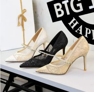 34 40 Summer Women High Heel Spring Ladies High Heel Fashionable Female High Heel for Three Colors