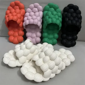 Air Pink Bubble Slides High Quality Bubble Slipper Ladies Outdoor Sandals Home Massage Mixed Color Open Toe Bubble Slides