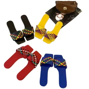 All Match Versatile Women’s Cross Strap Slippers Summer Flat Sandals PVC Fashion Trend for Ladies Ins INS