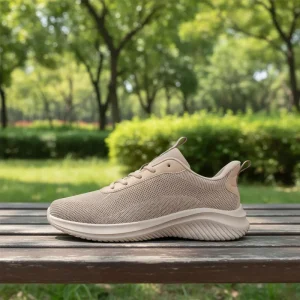 All-Purpose Women’s Shoes Light Weight Lace-Up Breathable Casual Sneakers Cushioning Mesh MD Construction for Spring Autumn