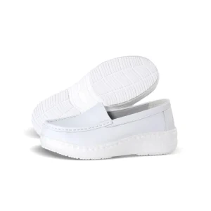 All Seasons Custom Size Round Toe Anti Slippery Waterproof Women White Work Shoes for Hospital