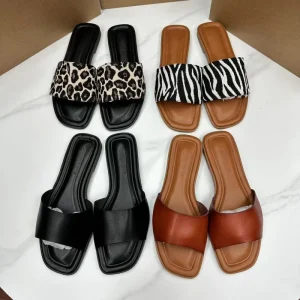 All match Flat Casual Women’s Outer Wear Shoes Summer Soft Soles Non slip Flip Flop Sandals