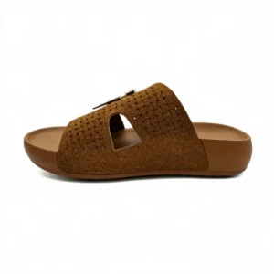 All season Women’s Home Slippers Soft PU Waterproof Wear Resistant Handmade Minimalist Solid Color Lightweight Footwear