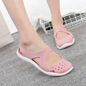 Anti Slippery Bathroom Casual Outdoor Beach PVC Flat Women’s Summer Sandals for Women and Ladies
