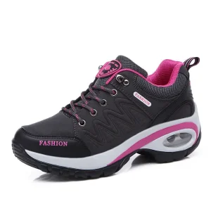 Autumn Cross-Mirror Outdoor Running Shoes Lace-Up Couples Casual Sports Cross-Country Travel Women’s Height Increasing