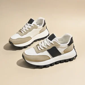 Autumn New Korean Style Women’s Dad Shoes Breathable Running Sneakers for Students Height-Increasing Casual Shoes