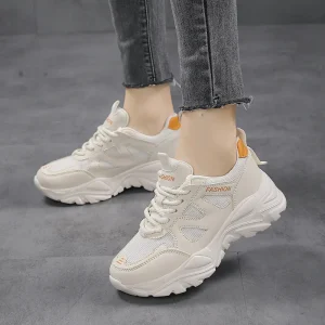 Autumn New Women’s Customized Trendy Dad Shoes Mesh Breathable Sports and Leisure Shoes Outdoor Walking Travel Women’s Shoes
