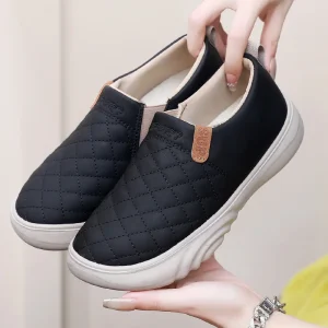 Autumn Style Leather Casual Loafers for Women