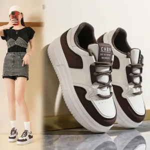 Autumn Women’s Breathable Mesh Board Shoes Korean Edition Thick Soled Sports Casual Shoes for Women