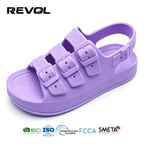 BSCI Certified EVA Women Sandals Custom OEM ODM Factory Adjustable 3 Strap Platform Sandals