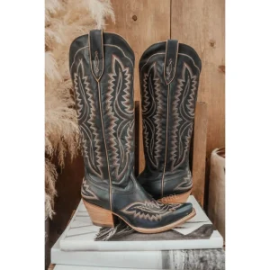 BUSY GIRL L4530 Western Boots Women Shoes Custom Embroidery Zipper Big Size 46 Spring Winter Knee High Women Cowboy Boots