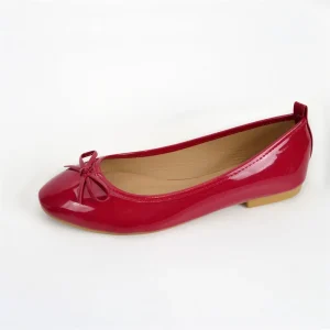 Ballerinas for Women Style Single Shoes Round Toe Flat Shoes Soft Leather Spring and Summer Bow Casual Women’s Shoes