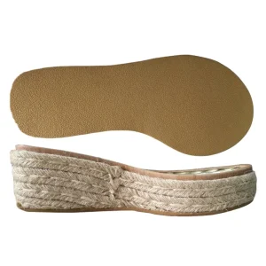 Beautiful Lady Jute Platform Sole for Women High Heel Sandal Soles PU Material
