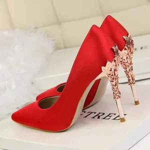 Beauty Sexy Dress Shoes Pointed Toe Women’s Pumps 10cm High Heels Shoes for Women and Ladies Stiletto Fashion