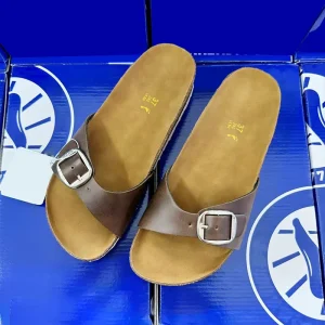 Best Quality Outdoor Flat Mules Clog Breathable Light Real Leather Suede Men Women’s Hana Cork Sole Broken Stockings