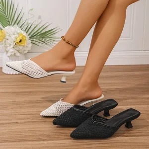 Big Size Casual Lady Sandals for Women and Ladies Heel Slip on Sandals