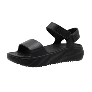 Black Womens Hiking Comfort Sport Sandals BeachVacation CampingCasual Sport Sandals with Adjustable Straps and Arch Support