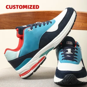 Black Women’s Sneakers with Custom Logo and Mesh Lining for Spring Sport Wear