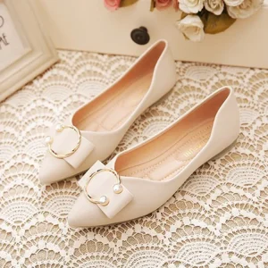 Bling Women Shoes Flat Ladies Outdoor Flat PU Leather Office Ladies Shoe Women’s Flats Ladies Shoes