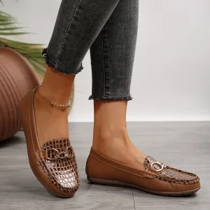 Boat Shoe Women Office Shoe Formal Shoe Women’s Casual Shoe Ladies Shoe School Girl Dress Shoe Loafer Shoe for Women