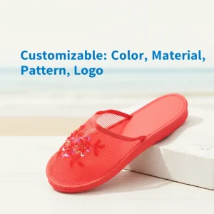 Bosirui Slip on Shoes EVA Women Mesh Slippers Home Summer Silk Home Foam Chinese Mesh Slippers