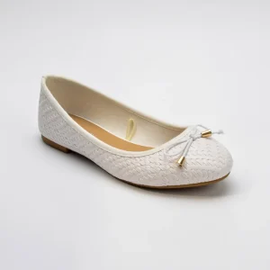 Bows Design Cute Style Soft Inner Women’s Flat Shoes Nice Wedding Ballet Flats Elegant Designer Shoes Ladies Shoes