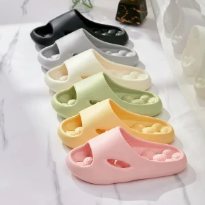 Breathable Bath Sandals Massage for Women’s Indoor Home Non-slip Quick-drying Bathroom Slippers Autumn EVA Shoe