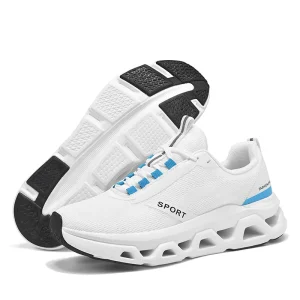 Breathable Lightweight PU Upper Running Shoes Men’s Women’s Non slip Wear resistant Outdoor Trendy Couple’s Casual Shoes