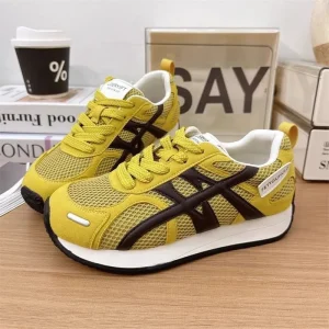 Breathable Mesh German Training Shoes Flat Casual Sports Women’s Shoes for Slip resistant and Wear resistant
