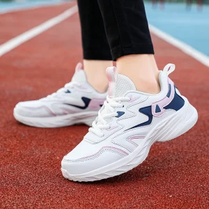 Breathable Women’s Sport Sneakers PU Leather Casual Sport Shoes Female Sneakers Trend Fashion Tennis Shoes for Women