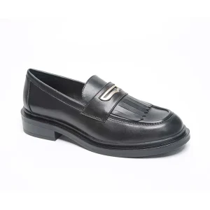 British PU Women’s Flats Low Heel Buckle Loafers for Spring Autumn Winter Cowsuede Fashion Design
