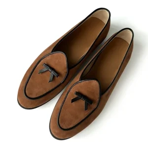British Style Classic Loafers Lightweight Comfortable Fashion Versatile Temperament Low Key Elegant Sheepskin Suede Flat Shoes