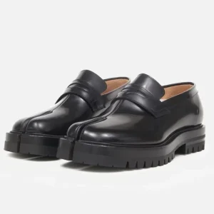 British Style Genuine Leather Autumn Casual Flats Men’s Women’s Thick Soled Slip On Adjustable Strap Split Toe Loafers