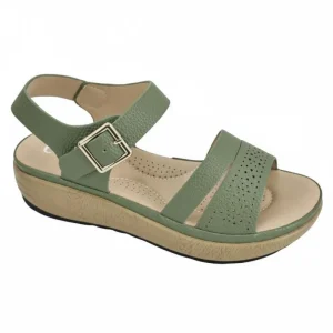 CA404-3 Customized Women’s Wedge Sandals Breathable Hole Design 3-5cm Heel Comfortable for Long Standing Walking