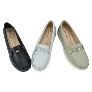 CA481-3 Women’s Fashion Casual Loafers Shoes Soft PU Upper Anti-Slippery Breathable Comfort All Seasons Office Outdoor