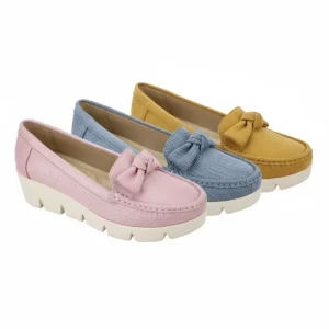 Ca401 4 Customized Bowknot Women’s Platform Loafers Comfortable Height Increasing US Market