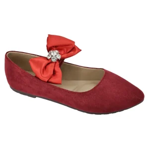 Ca408 1 Fashion Velvet Bowknot Strap Customised Mary Jane Women Flat Shoes