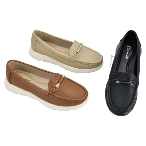 Ca468 3 Cross Border Women’s Breathable Soft Loafers Slip on Flat Non Slip Mom Shoes All Seasons Fashion Trend