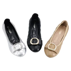 Ca469-4 Custom Convenient Bow Pointed Toe Female Office Casual Slip on Weave Flat Shoes for Ladies Autumn Summer
