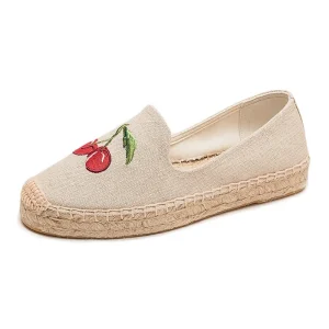Canvas and Linen Shoes Made of Women’s Thick Soled Jute Soles Casual Breathable and Wear resistant