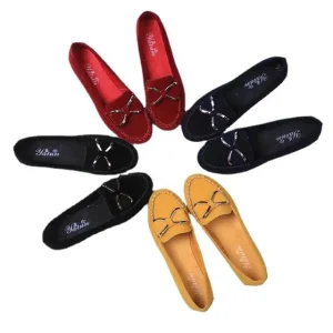 Casual Shoes Elegant Simple Flat Shoes for Women Anti-Slip and Comfortable Soft Sole Women’s Anti-Skid Flat Shoes