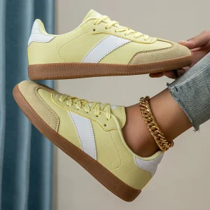 Casual Shoes Flat Women’s Skate Comfort Low-Top Training Shoes Ladies Skateboard Sneakers for Women