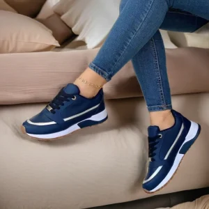 Casual Sneakers Anti slippery Lace up Flat Round Head Casual for Summer Winter Spring Large Size PU Plastic Offset Printing