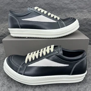 Casual Sneakers Top-End Quality Round-toe New Styles Black Designer Women’s Leather Low-top Mens Walking Style Vogue Board Shoes