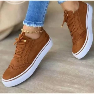 Casual Walking Style Women’s Sneakers Drop Flat Shoes Cushioning Chunky Shoes for Shoes Women