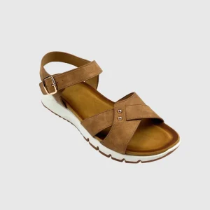Casual Women’s Wedges Chunky Shoes Open Toe Cross-Strap Slides Sandals Comfortable Platform Thick Sole Shoes with Metal Studs