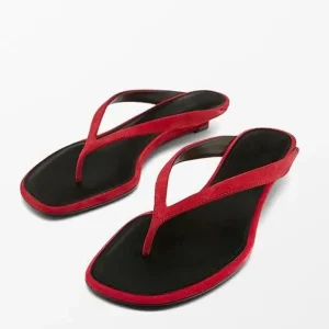 Causal Styles Women’s Clip Toe Sandals Sexy Slip On Mules Slippers Low Wedge Heels Beach Shoes
