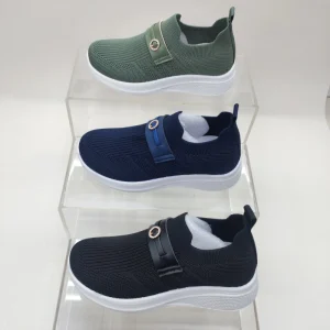 Chenxuan Women’s Walking Style Lightweight Breathable EVA Midsole Fly Knit Sneakers Summer Autumn Comfortable Casual Shoes