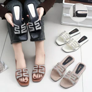 China High Quality Open Toe Comfortable Babouche Femme Ladies Shoes Flat Outdoor Casual Sandals Slippers for Women
